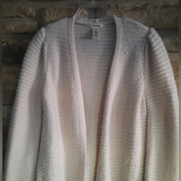 Max Studio Open Front Long Oversized Cardigan Sweater Beige Soft Size Small - Picture 3 of 12